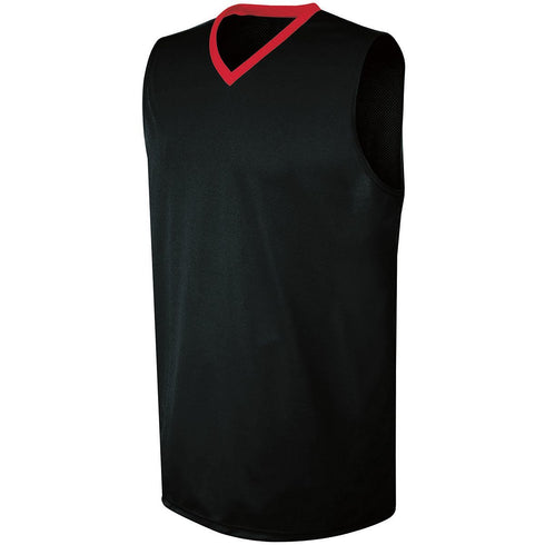 Russell Athletic Youth Transition Jersey (332371-C), Color 'Black/Scarlet'